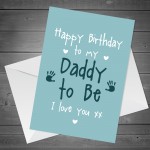 Birthday Gift For Daddy To Be Wood Heart And Card Set Daddy Gift