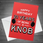 21st Birthday Card Wooden Heart Funny 21st Birthday Gifts