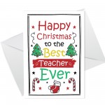 Christmas Card And Gift For Teacher Wood Heart Teacher Gifts
