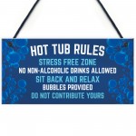 3 Pieces Hot Tub Signs and Plaques Garden Pool Shed Hanging 