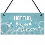 Funny Hot Tub Signs PACK OF 3 Outdoor Garden Hot Tub Signs