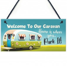 Caravan Welcome Sign Funny Caravan Decor Accessories Gift