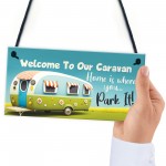 Caravan Welcome Sign Funny Caravan Decor Accessories Gift