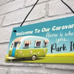 Caravan Welcome Sign Funny Caravan Decor Accessories Gift