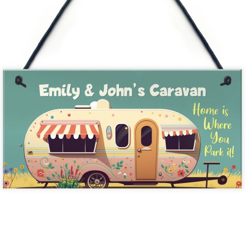 Personalised Caravan Sign Home Decor Accessories For Caravan 