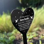 Personalised Memorial Stake Grave/Tree Marker Cremation