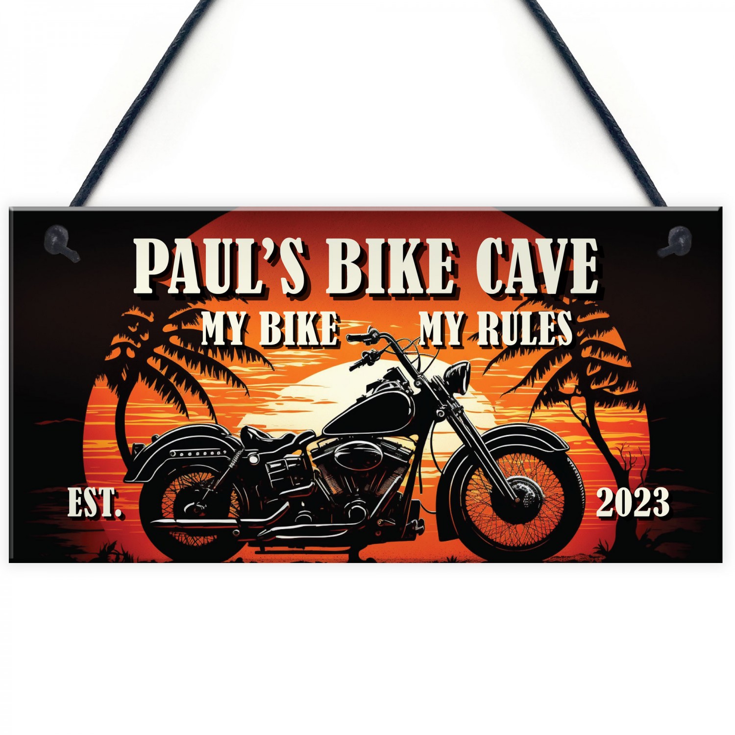 thumbnail image 2 of "You Might Be A Biker" Embossed Metal Sign - 8x12 Inch Man Cave Garage Bar Decor (USA Made) 2 of 10