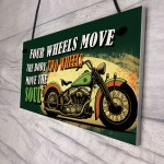 Novelty Style Motorcycle Motorbike Sign Man Cave Garage Decor
