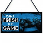 Funny Gaming Sign Novelty Gaming Wall Decor for Bedroom Games