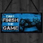 Funny Gaming Sign Novelty Gaming Wall Decor for Bedroom Games