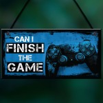 Funny Gaming Sign Novelty Gaming Wall Decor for Bedroom Games