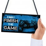 Funny Gaming Sign Novelty Gaming Wall Decor for Bedroom Games