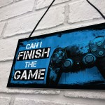 Funny Gaming Sign Novelty Gaming Wall Decor for Bedroom Games
