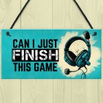 Novelty Gaming Bedroom Accessories Hanging Sign For Bedroom