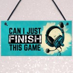 Novelty Gaming Bedroom Accessories Hanging Sign For Bedroom