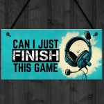 Novelty Gaming Bedroom Accessories Hanging Sign For Bedroom