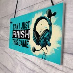Novelty Gaming Bedroom Accessories Hanging Sign For Bedroom