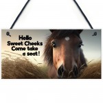 Horse Gifts For Girls Hanging Wall Sign Horse Sign For Stables