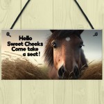 Horse Gifts For Girls Hanging Wall Sign Horse Sign For Stables