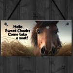 Horse Gifts For Girls Hanging Wall Sign Horse Sign For Stables
