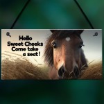 Horse Gifts For Girls Hanging Wall Sign Horse Sign For Stables