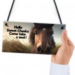 Horse Gifts For Girls Hanging Wall Sign Horse Sign For Stables