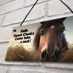 Horse Gifts For Girls Hanging Wall Sign Horse Sign For Stables