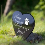 Dog Cat Memorial Plaque Heart Stake Tribute Graveside Marker