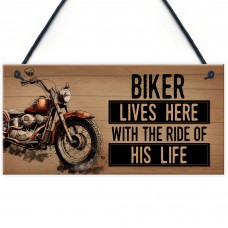 Novelty Motorcycle Motorbike Sign Funny Biker Gifts For Husband