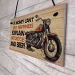 Funny Motorbike Sign Gifts For Him Men Novelty Wall Decor