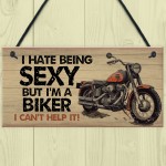 Funny Motorbike Motorcycle Sign Biker Dad Gift For Him Man Cave