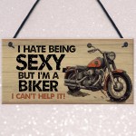 Funny Motorbike Motorcycle Sign Biker Dad Gift For Him Man Cave