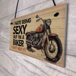 Funny Motorbike Motorcycle Sign Biker Dad Gift For Him Man Cave