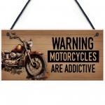 Funny Motorbike Sign Novelty Motorcycle Wall Decor Gifts