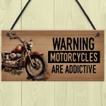 Funny Motorbike Sign Novelty Motorcycle Wall Decor Gifts