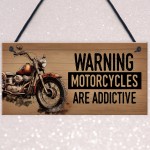 Funny Motorbike Sign Novelty Motorcycle Wall Decor Gifts