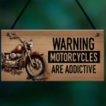 Funny Motorbike Sign Novelty Motorcycle Wall Decor Gifts