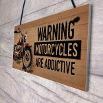 Funny Motorbike Sign Novelty Motorcycle Wall Decor Gifts