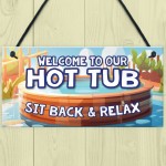 Hot Tub Sign Hanging Wall Plaque Hot Tub Signs And Plaques Shed