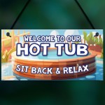 Hot Tub Sign Hanging Wall Plaque Hot Tub Signs And Plaques Shed