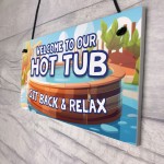 Hot Tub Sign Hanging Wall Plaque Hot Tub Signs And Plaques Shed