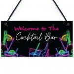 Cocktail Bar Welcome Sign Home Bar Cocktail Lounge Accessories