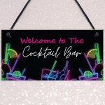 Cocktail Bar Welcome Sign Home Bar Cocktail Lounge Accessories