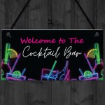 Cocktail Bar Welcome Sign Home Bar Cocktail Lounge Accessories