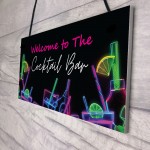 Cocktail Bar Welcome Sign Home Bar Cocktail Lounge Accessories
