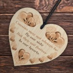 Cousin Birthday Gifts Wood Heart Keepsake Gift For Cousin Family
