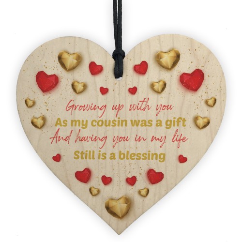 Cousin Gifts For Birthday Family Gifts For Cousin Wooden Heart