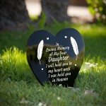 Memorial Plaque For Daughter In Memory Remembrance Plaque