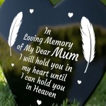 Mum Memorial Plaque Heart Stake Grave Marker Remembrance Gift