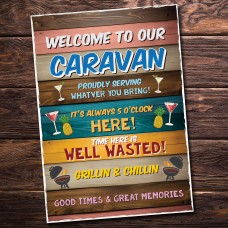 Funny Welcome To Our Caravan Sign Novelty Caravan Sign Welcome
